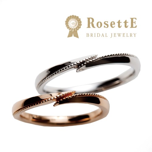 ミル打ち・ミルグレインの結婚指輪特集RosettE１