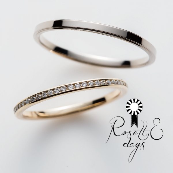 姫路の鍛造製法の結婚指輪RosettEdays