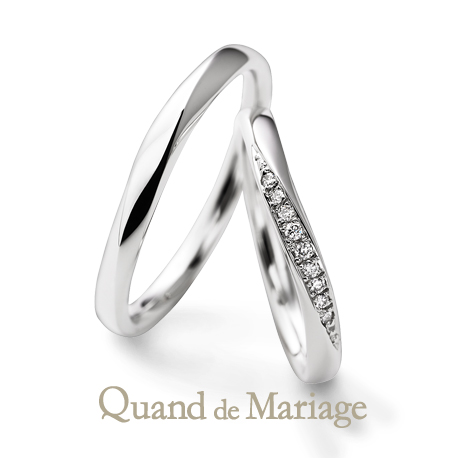 姫路で探す結婚指輪Quand de Mariageのドゥブリーズ