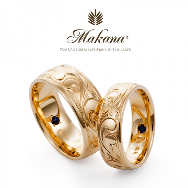 姫路の鍛造製法の結婚指輪Makana