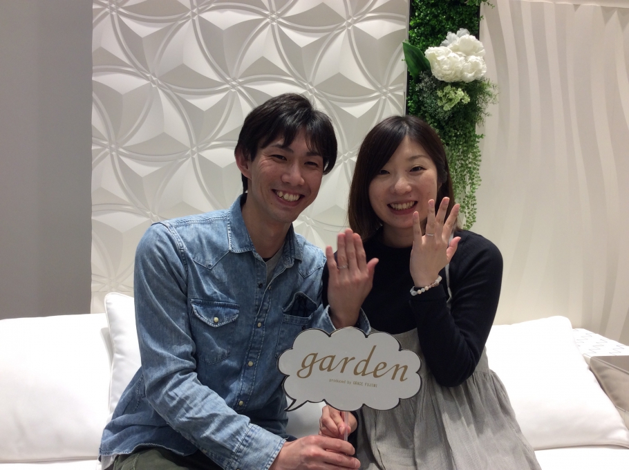 garden姫路でFISCHERの結婚指輪をご成約頂きました。