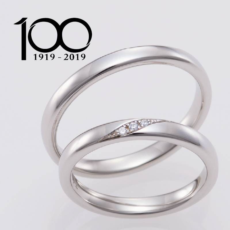 鍛造の結婚指輪FISCHER100周年モデル ドライ フルーセェ モデルB
