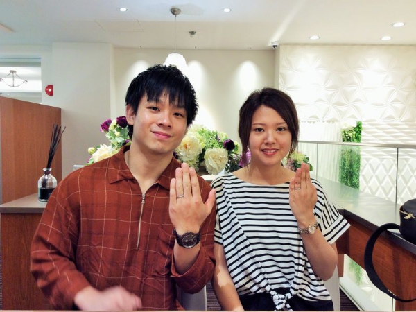 姫路市「Mariage ent」の結婚指輪をご成約頂きました。