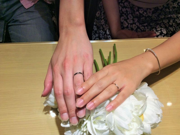 姫路市【Mariage ent】結婚指輪をご成約いただきました。