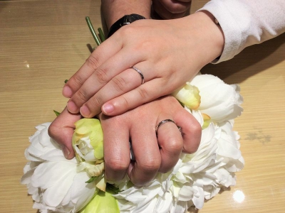 キャンドル結婚指輪