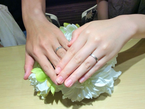 神戸市『カタム』の結婚指輪をご成約いただきました。