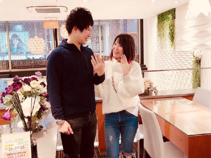 ロゼット結婚指輪