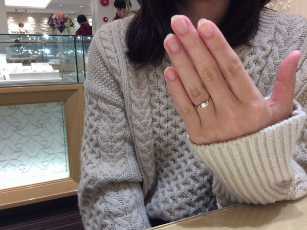 姫路市『gardenオリジナル』婚約指輪をご成約。