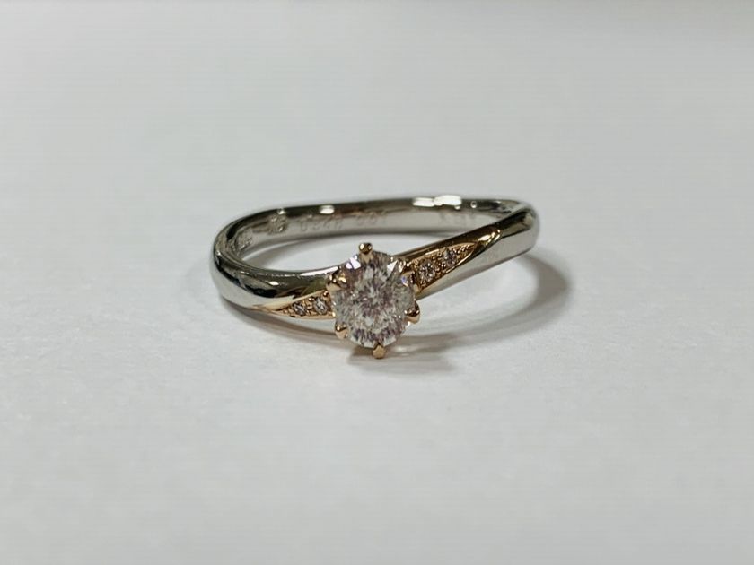 誕生日に購入した大切なダイヤモンドを婚約指輪にジュエリーリフォーム