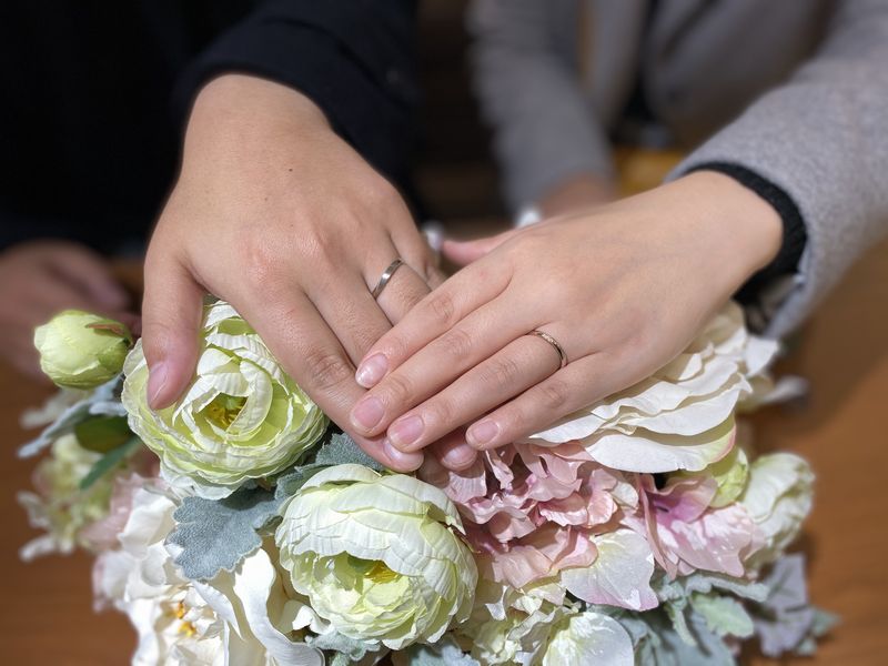 ロゼット結婚指輪