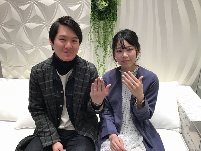 パヴェオショコラ結婚指輪