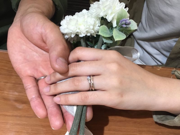 宍粟市『Little garden』婚約指輪をご成約頂きました。