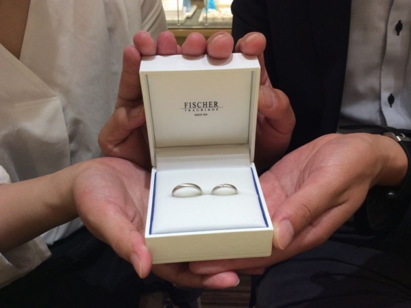 姫路市『FISCHER』結婚指輪をご成約いただきました。
