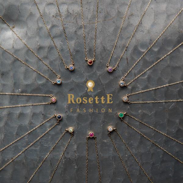 RosettE誕生石ネックレス