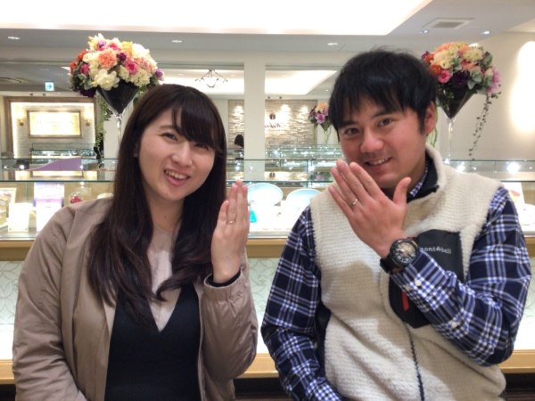 姫路市「FISCHER」の結婚指輪をご成約頂きました。
