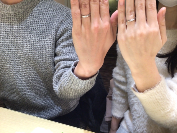 姫路市「FISCHER」「Quand de Mariage」の結婚指輪をご成約頂きました。