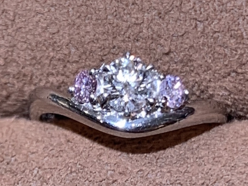 1998年の婚約指輪をネックレスにジュエリーリフォーム