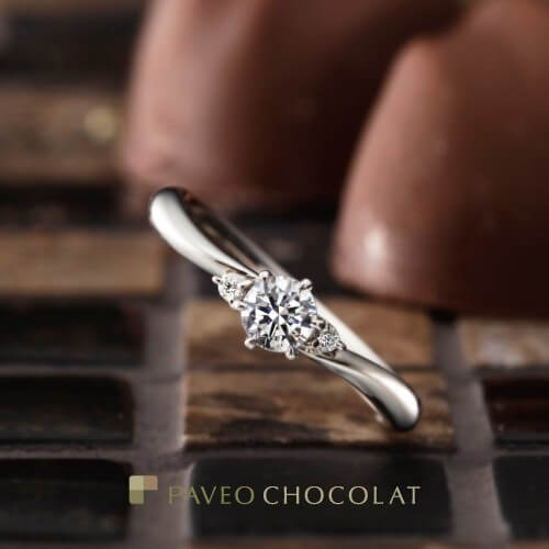 明石市で人気の婚約指輪デザイン「パヴェオショコラ」