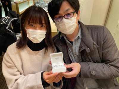 加古川市「FISCHER」の結婚指輪をご成約頂きました。