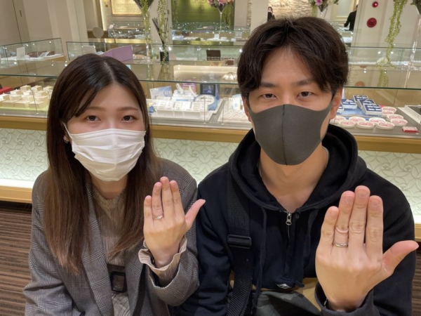 兵庫県姫路市「FISCHER」と「Katamu」の結婚指輪をご成約頂きました。