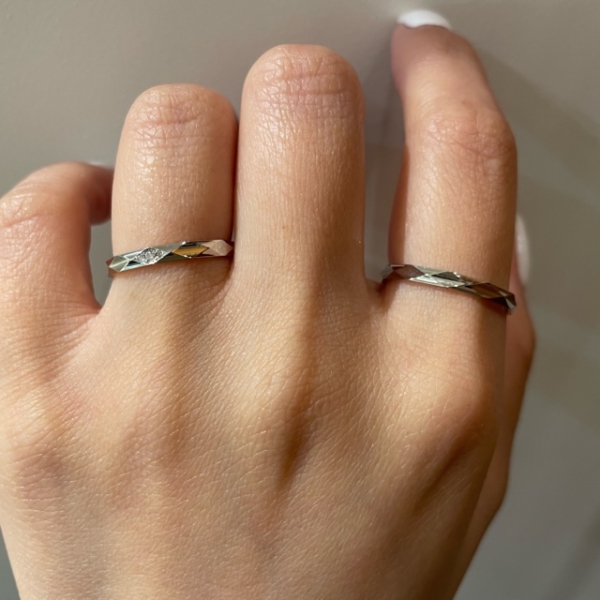 姫路で細身・華奢な結婚指輪のインセンブレ