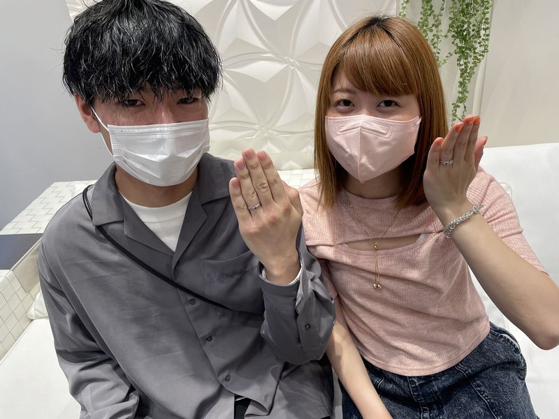 兵庫県姫路市「SomethingBlue」と「Mariage ent」の結婚指輪をご成約頂きました