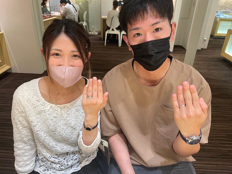 2022.5.29IDEAL Plus fortの婚約指輪と結婚指輪