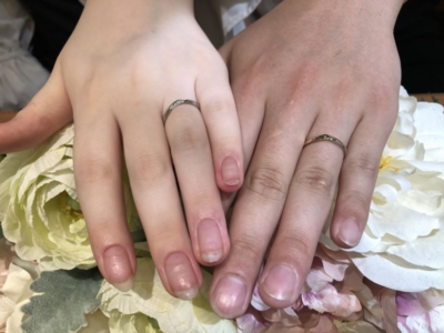 宍粟市「nocur」と「Mariageent」の結婚指輪をご成約頂きました