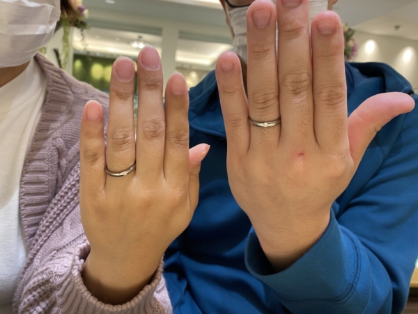 姫路市「Tomo me」の結婚指輪をご成約頂きました。