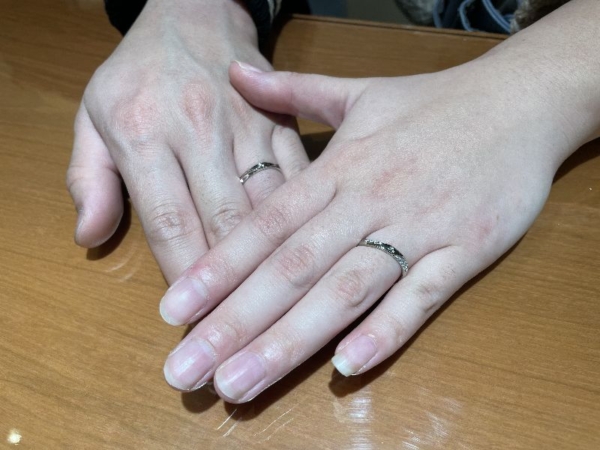 明石市「THE KISS」の結婚指輪をご成約頂きました。