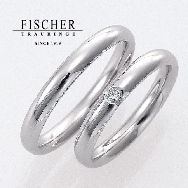 結婚指輪　形の選び方について　FISCHER　ストレートタイプ