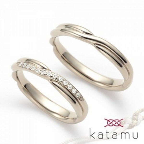 結婚指輪　鍛造製法　Katamu