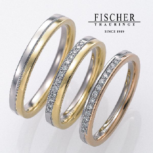 兵庫県でおすすめの結婚指輪「FISCHER」9650260/9750260/9750351