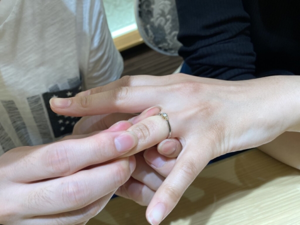加古川市｜美女と野獣の婚約指輪をご成約