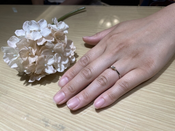 加古川市｜ディズニーの美女と野獣の婚約指輪をご成約