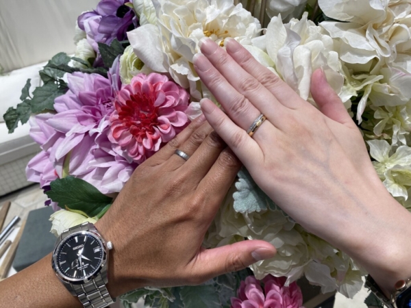 伊丹市「FISCHER」の結婚指輪「GRACEKAMA」の婚約指輪をご成約