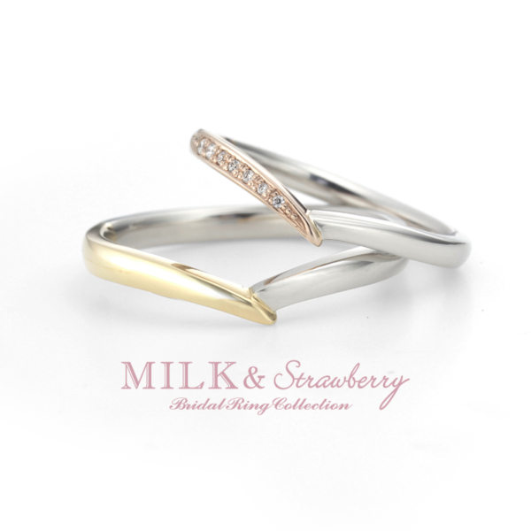 MILK＆Strawberryシュエット結婚指輪