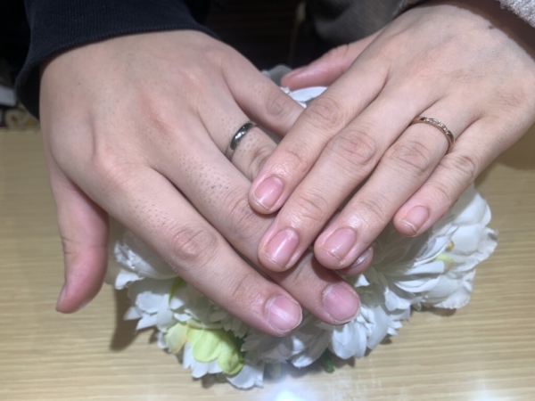 赤穂市「プリマポルタ」「FISCHER」の結婚指輪をご成約頂きました
