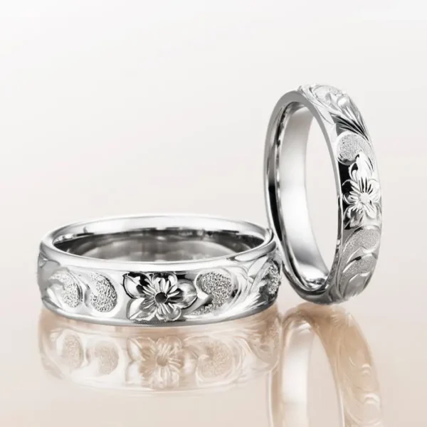姫路市　ハワイアンジュエリー　マカナの結婚指輪
BARREL TYPE　バレルタイプ　プラチナ