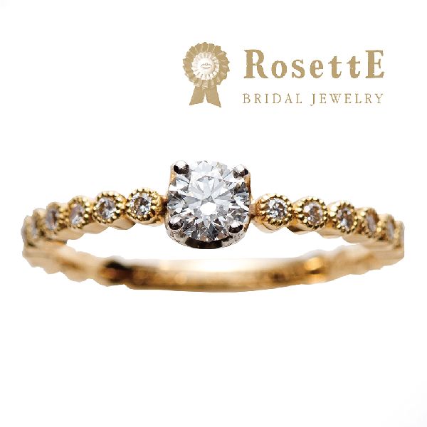 RosettE 婚約指輪（エンゲージリング）セットリング DEWDROP~しずく~プロポーズにおすすめの婚約指輪