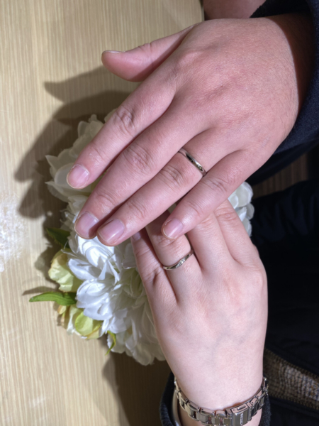姫路市　「SomthingBlue」の結婚指輪をご成約頂きました