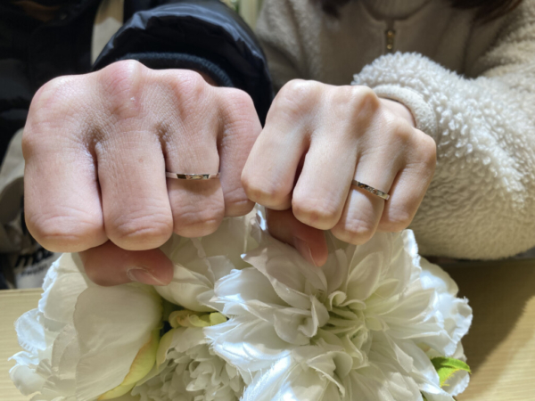 手作り結婚指輪を作製