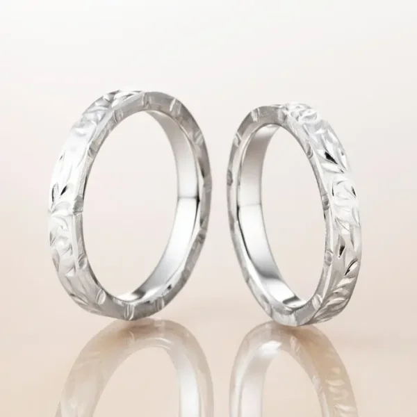 姫路市　ハワイアンジュエリー　マカナの結婚指輪
SLIM TYPE　スリムタイプ　プラチナ