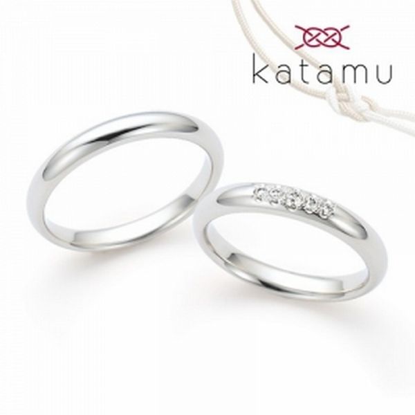 姫路着け心地の良い結婚指輪Katamu１