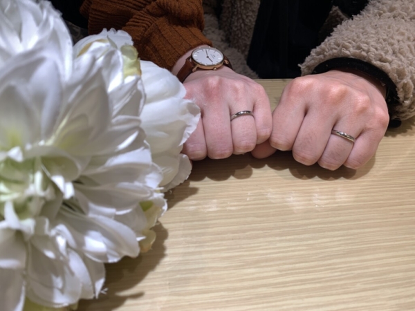 garden姫路でフィッシャーの結婚指輪をご成約