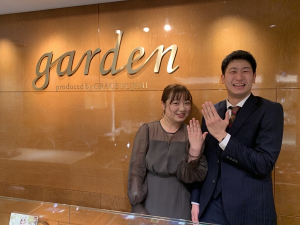 三木市・相生市よりご来店『gardenオリジナル婚約指輪』をご成約。