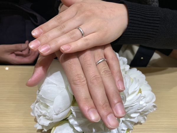 Pulito「ラヴェロ」の結婚指輪をご成約