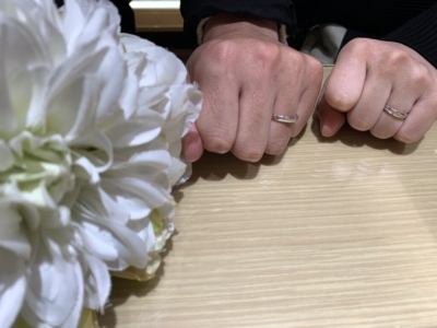 岡山市よりご来店『Pulito』の結婚指輪をご成約いただきました。