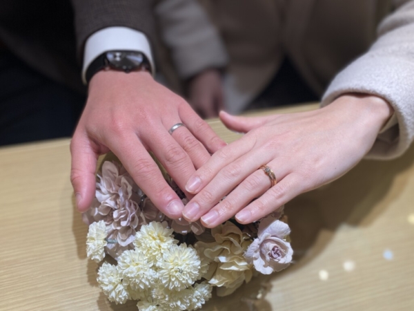 加古川市よりご来店FISCHERの結婚指輪をご成約