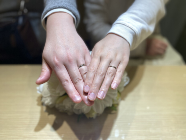 揖保郡太子町とたつの市よりご来店FISCHERの結婚指輪をご成約